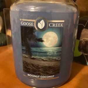 Goose Creek Candle large jar candle, new, Moonlit Coconut